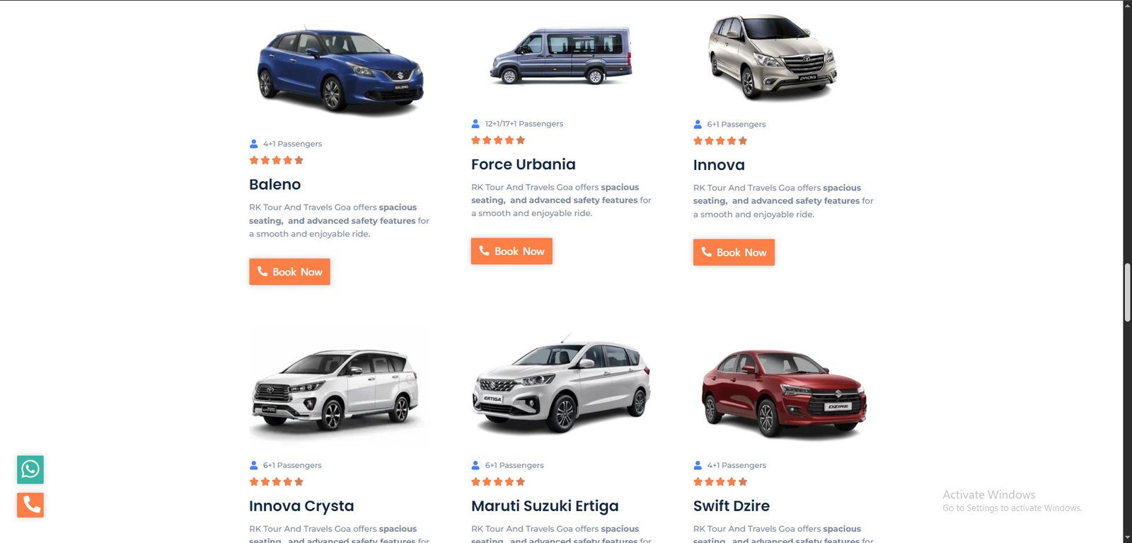 Poonam Cab Travels Website Screenshot